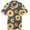 donut yellow, variant on Wax Print Men Shirt Short Sleeves For Summer
