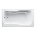 thumbnail image 6 of Kohler K-1229 Mariposa Collection 66" Drop In Soaking Bath Tub - Off White, 6 of 7