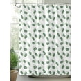 thumbnail image 2 of Fsddascl Botanical Leaf Shower Curtain Set - 72" x 78" Washable Bathtub Curtain with 12 Hooks, Green Plant Watercolor Spring Summer Waterproof Fabric Stall Shower Curtains for Bathroom/Bathtub, 2 of 6