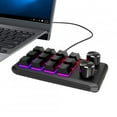 thumbnail image 3 of Portable Mini Keyboard USB Wire Control Custom Gaming Keyboard Programmable DIY Mechanical Keypad Black, 3 of 5