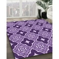 thumbnail image 3 of Ahgly Company Machine Washable Indoor Rectangle Transitional Bright Purple Area Rugs, 5' x 8', 3 of 7