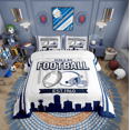 thumbnail image 2 of Erosebridal Football Print Bedding Twin Comforter Set,Ball Game Down Comforter,Sport Decor,Reversible,Lightweight,2 Piece, 2 of 7