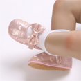 thumbnail image 4 of nvzhuang Infant Baby Girls  Shoes, Bowknot Non-Slip Adorable Shine Surface Baby Booties, 4 of 9