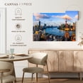 thumbnail image 5 of Elephant Stock Shanghai Sunset Skyline Wall Art - Horizontal Canvas Wall Art - Living Room Wall Decor - Places Canvas - Blue And Gray Decor - 36" x 24", 5 of 8