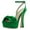 Green, variant on YDN Women Graceful Bowkont Open Toe Platform Sandals Super High Heels Buckled Strap Pumps Prom Evening Dressy Shoes Size 7 Green