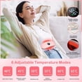 thumbnail image 2 of TTLIFE Menstrual Heating Pad, with 6 Heat Levels and 6 Massage Levels, Painful Period Heating Belt, 2 of 5