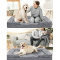 thumbnail image 7 of XXL Orthopedic Dog Bed for Extra Large Dogs - Waterproof Memory Foam, Egg Crate Support, Non-Slip Bottom & Removable Washable Cover, 53" x 42" x 8", 7 of 7