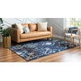 thumbnail image 3 of Rugs.com Morocco Collection Rug – 8' x 10' Navy Blue High-Pile Rug Perfect For Living Rooms, Large Dining Rooms, Open Floorplans, 3 of 9