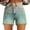 505_Light Blue, variant on Short for women Womens Casual High Waist Denim Shorts Relaxed Fit ArtRetro Printed Floral Shorts With Pockets Summer Orange
