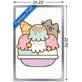 thumbnail image 3 of Pusheen - Ice Cream Wall Poster, 22.375" x 34" Framed, 3 of 5