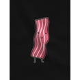 thumbnail image 3 of Bacon & Eggs Valentine's Day Gift for Him & Her Funny Matching Couples Hoodies Bacon Black XX-Large / Eggs Black XX-Large, 3 of 5