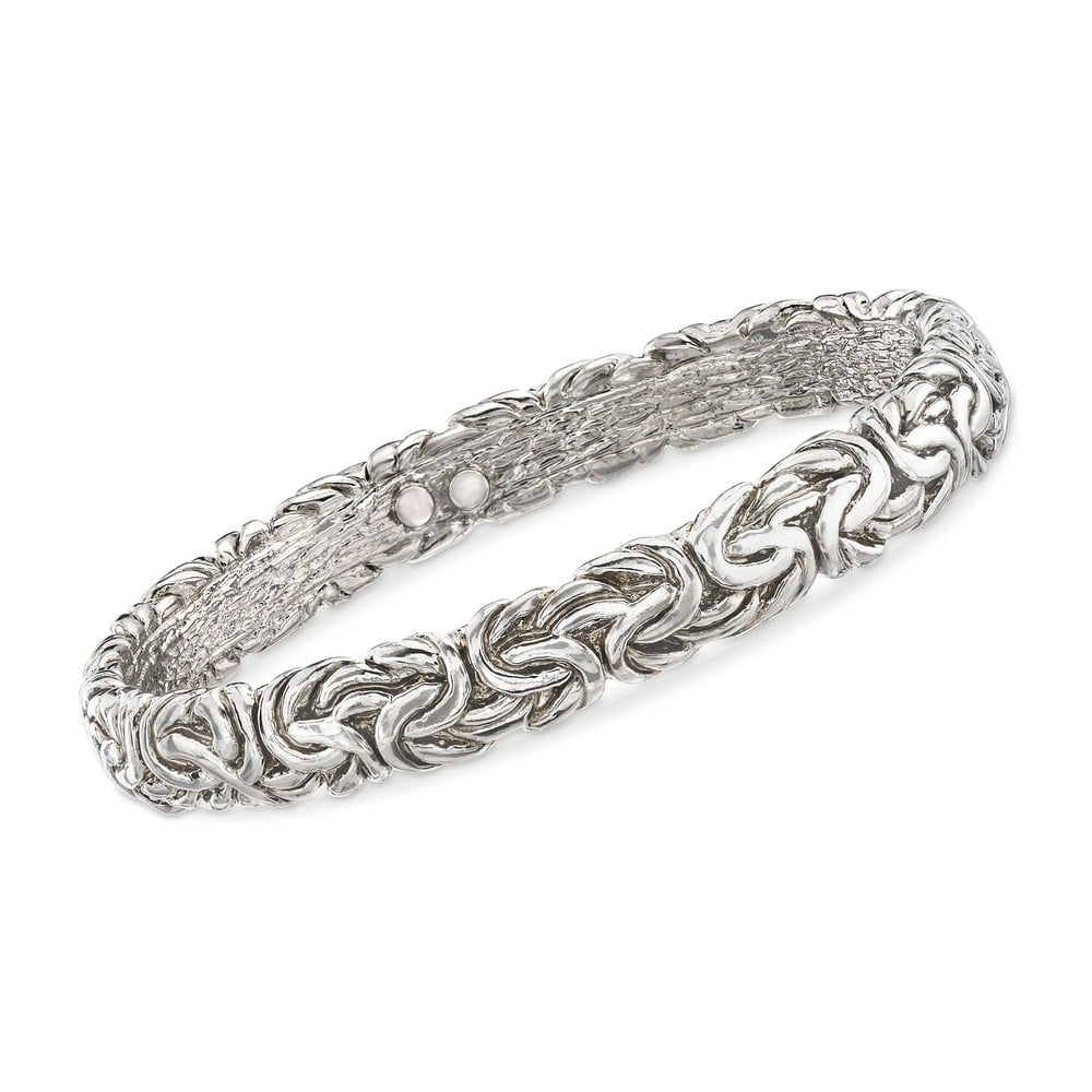RossSimons RossSimons Italian Sterling Silver Flat Byzantine Bangle
