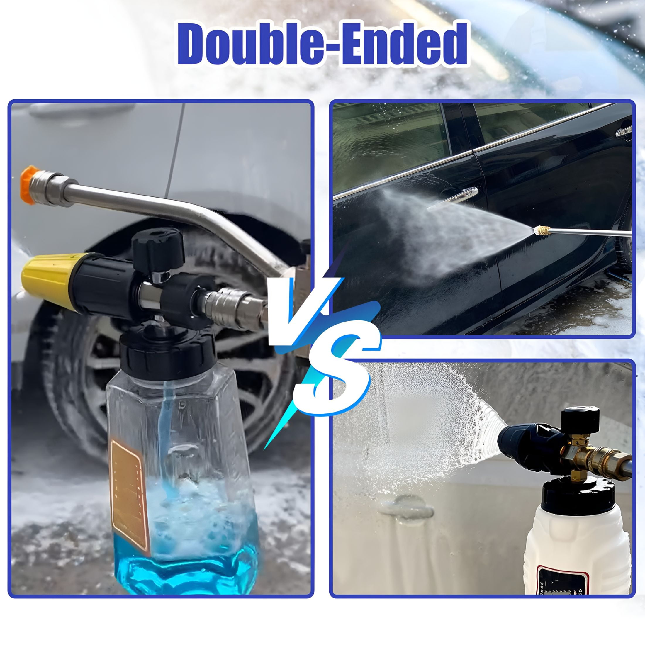 CURYMAY 2026 New Car Foam Cannon – Dual-Purpose Switch Spray,Rust-Proof,Corrosion Resistant,Pressure Washer Foam Cannon with Easy Switching Nozzles Set
