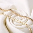 thumbnail image 4 of Turandoss Dainty Layered Bracelets for Women 14K Gold Plated Tiny Layering Bead Chain Bracelet Cute Gold Layered Pearl Bracelets for Women Gifts Jewelry(Pearl & Beads Chain), 4 of 8