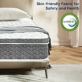 thumbnail image 3 of 10"/12"/14" Gel Memory Foam Hybrid Mattress, Medium Plush, Pressure Relieving, Breathable, Cooling Comfort, Certified Safe Foams & Fabric(12inch，Queen), 3 of 7