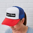 thumbnail image 5 of CafePress - I Got This - Adjustable Unisex Printed Trucker Hat with Mesh Back, 5 of 10