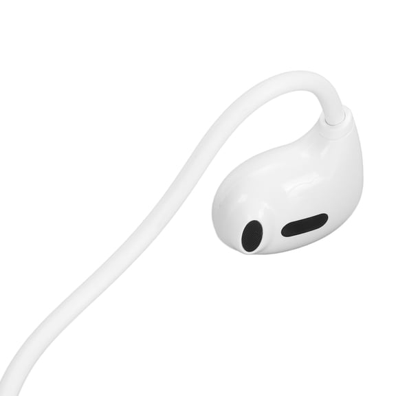 Brynna Open Ear HeadphonesOpen Ear Bluetooth Headset, Air Conduction Bluetooth Headset 80mAh Battery Clear Sound Waterproof for Laptops White
