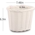 thumbnail image 6 of Kid's Bike Basket for Girls Front Bike Accessories Small Woven Wicker Cruiser Bicycle Basket with Handlebar Streamers Bell Boys16 Bike Girls Cycling Ages 3-13, 6 of 6