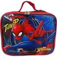 thumbnail image 5 of Ruz Spiderman Boy's 16 Inch Backpack With Removable Matching Lunch Box Set Black-Red, 5 of 8