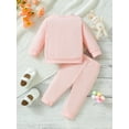 thumbnail image 3 of Bagilaanoe 2PCS Toddler Baby Girl Pants Set Print Long Sleeve Sweatshirt Pullover Tops + Sweatpants 6M 9M 12M 18M 24M 3T Kids Casual Sweatsuits, 3 of 9