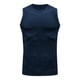 thumbnail image 1 of pstuiky Camisetas sin mangas, Camiseta deportiva ajustada de color liso para hombre, moderna, para tiempo libre y fitness Tops elegantes para mujer m, 1 of 5