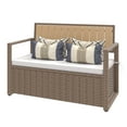 thumbnail image 3 of Uforic 70 Gallon Outdoor Storage Bench with Seat Cushion,All-Weather PE Rattan Patio Deck Boxes - Beige, 3 of 9