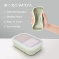 thumbnail image 5 of IGETTOCO Enhanced Leakproof Silicone Travel Shampoo bar Holder Shampoo and Conditioner Bar Container Soap Box for Handmade Soap Shatterproof Soap Holder for Save Soap (Clear&Violet), 5 of 8