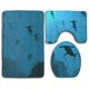 thumbnail image 1 of ABPHQTO Escuela de tiburones martillo Juego de alfombras de baño de 3 piezas Alfombra de baño Alfombra de contorno y tapa de inodoro ABPHQTO Cont-CHAPPLE-34040, 1 of 2