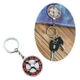 thumbnail image 2 of Wheel Keychain Alloy Keychain Round Roulette Keyring Unique Interactive Key Holder Jewelry Gift, 2 of 8