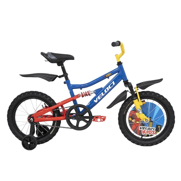 Bicicleta Veloci Heroes Rodada 16 Azul Infantil