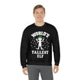 thumbnail image 5 of World's tallest elf Unisex Sweatshirt, S-2XL Holidays Xmas Christmas Elves, 5 of 9