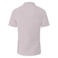 thumbnail image 4 of UVEASISHA Mens Summer Linen Shirts Casual Short Sleeve Button Down Shirt Classic Fit Lightweight Collarless Beach Shirts Stylish Tops Gray XXL, 4 of 7