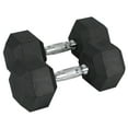 thumbnail image 1 of HolaHatha Iron Hexagonal Cast Home Exercise Dumbbell Free Weight, 45 Pounds, 1 of 10