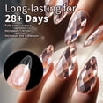 thumbnail image 2 of 1 Box 3D False Nails Soft Gels Nails Tips Almond Artificial Nails Full Cover on Nails, 2 of 6