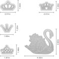 thumbnail image 2 of GFDYREE Crowns Swan Metal Cutting Dies Stencil Template Molds, Animal Embossing Tool Die Cuts for Card Making Album Paper Scrapbooking DIY Décor Dies Craft, 2 of 6