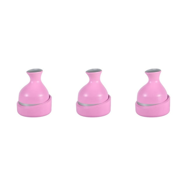 Dalazy ABS Comfortable And Portable Cat Head Massager For On Go Relaxation More Comfortable Safe pink 3Set