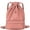 Pink, variant on Drawstring Backpack Sports Gym Bag Waterproof Nylon Backpack Unisex Shoulder Bag Outdoor String Bag for Men Women, Black