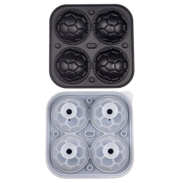 Herramientas y mejoras para el hogar Siliconas Moldes para discos de hielo con compartimentos para hielo de fútbol Siliconas Moldes para discos de hielo con compartimentos para hielo Cubitos de hielo