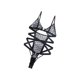 thumbnail image 5 of TRKIYQC Mameluco de Ropa de Dormir Sexy para Mujer, Color sólido Transparente Sin Mangas Sin Espalda Vendaje con Volantes Triángulo Body TRKIYQC moda, 5 of 7