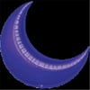 Anagram 41192 26 in. Purple Crescent Flat Foil Balloon