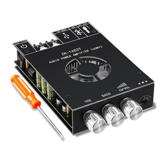 Placa amplificadora Bluetooth Daakro ZK-1602T 160 W+160 W 2.0 canales