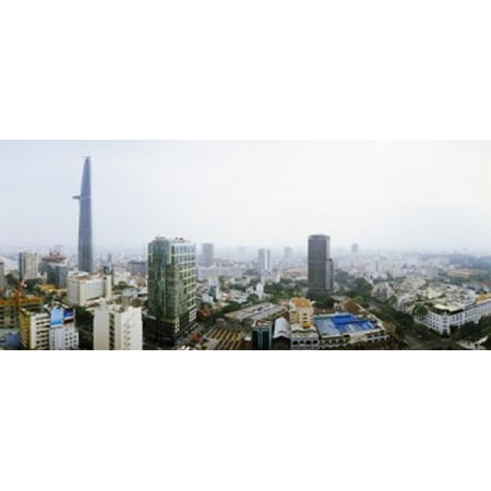Aerial view of a cityscape Ho Chi Minh City Vietnam Poster