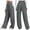 Gray, variant on Lixiuxyad Women Drawstring Pants Women's Autumn And Winter Solid Color Casual And Comfortable Sports Pocket Lace Up Wide Leg Straight Leg Sweatpants Black