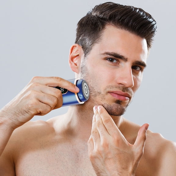 GFHFTJ Usb Rechargeable Electric Shaver Mini Portable Face Shavers Wet & Dry Small Size Macne Shaving for Men