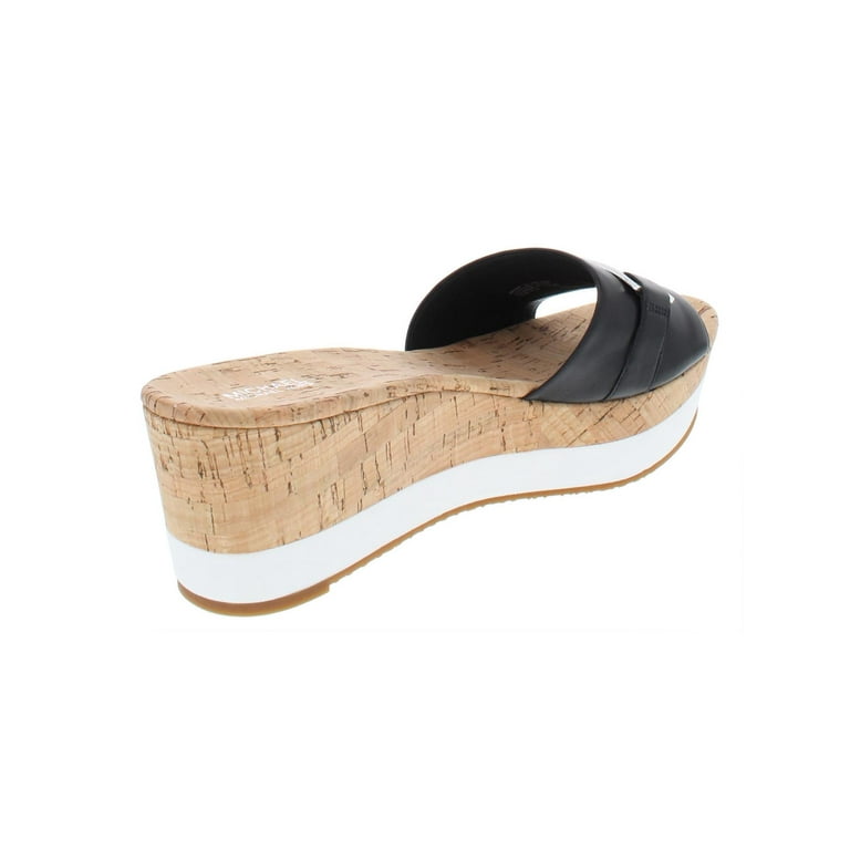 MICHAEL Michael Kors Womens Warren Wedge Platform Sandals Black
