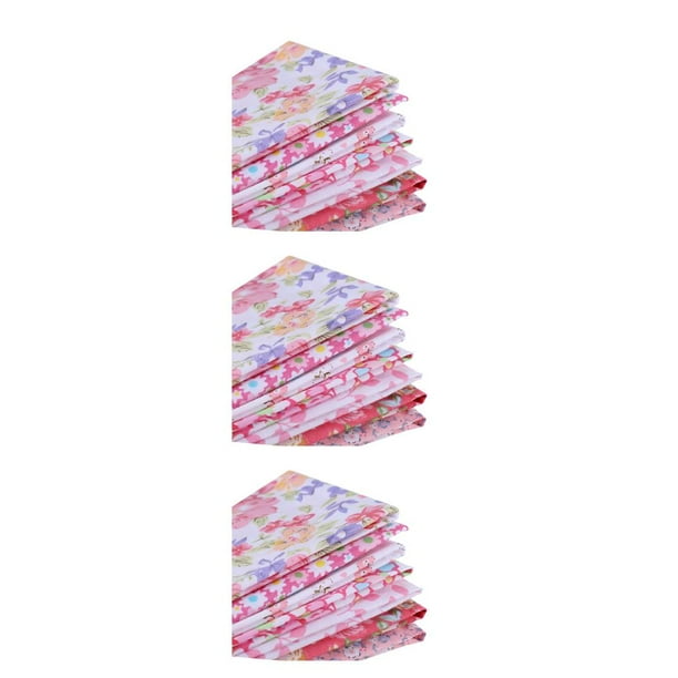 7 piezas de telas de algodón Bearachild con patrón de flores 25x25cm Type1 NO1