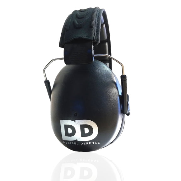 Decibel Defense Safety Earmuffs 37 dB NRR - Black - Standard Size