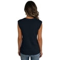 thumbnail image 4 of Lumtrix Cap Sleeve Sweaters for Womens Summer Crew Neck Ribbed Knit Sweater Shirts Business Casual Work Tops 2026 Spring Tank Tops Black M, 4 of 4