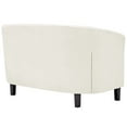 thumbnail image 3 of Modern Contemporary Urban Design Living Lounge Room Loveseat Sofa, White Ivory, Fabric, 3 of 4