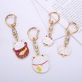 thumbnail image 3 of Animal Keychains Cute Alloy Key Rings for Women Fashion Adorable Beckoning Cat Playful Puppy Designs Unisex Key Accessories Cat Dog Keychain Gift, 3 of 3